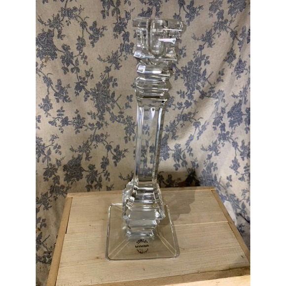 Towle Lead Crystal Candlestick 11.75" tall Candle Holder Czech Republic TOC41 - Picture 4 of 6